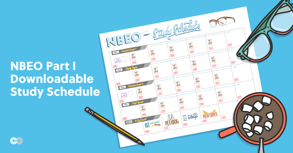 NBEO Part I (Applied Basic Science) Printable Study Schedule